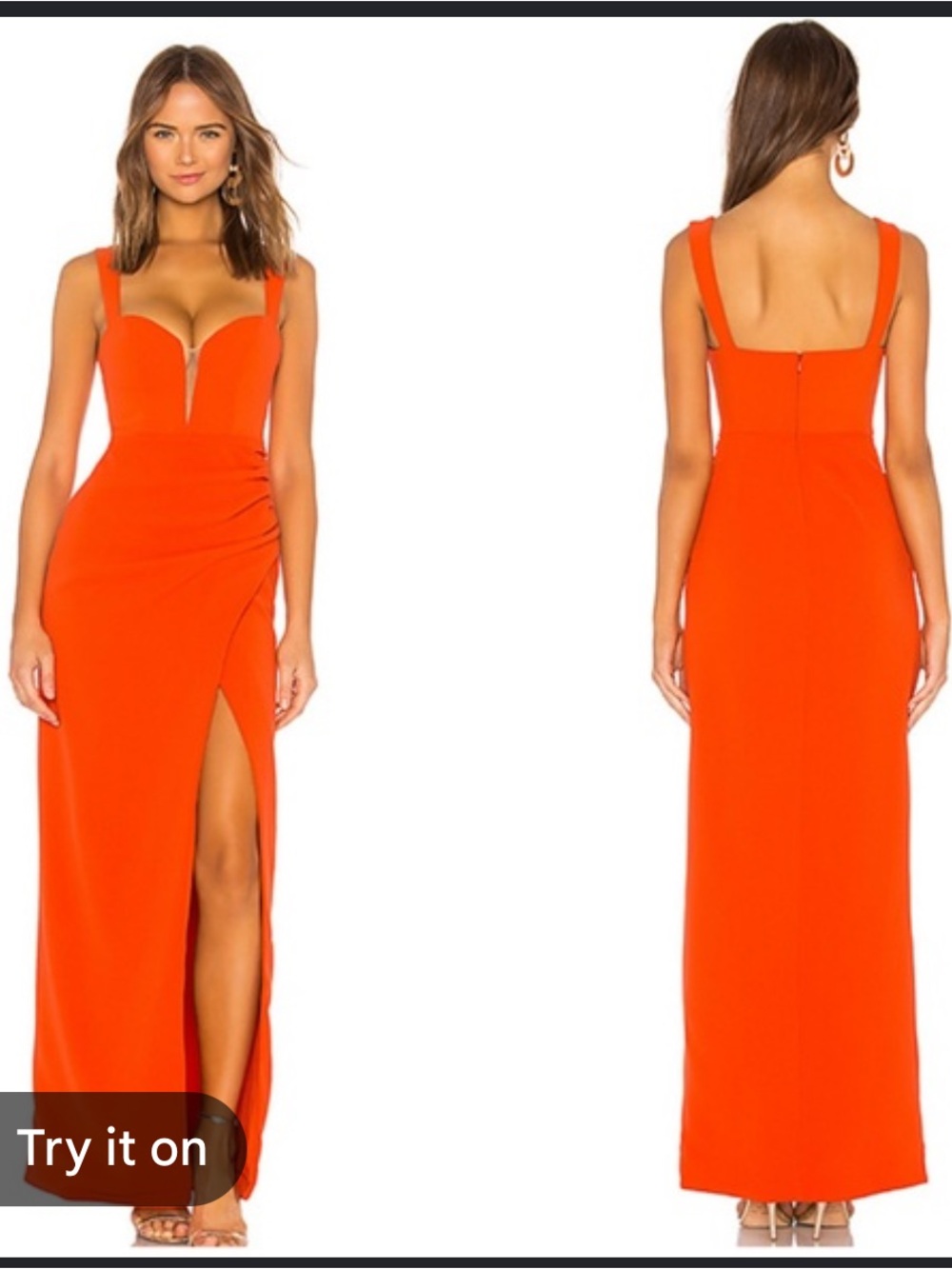 Lovers + Friends Orange Gown